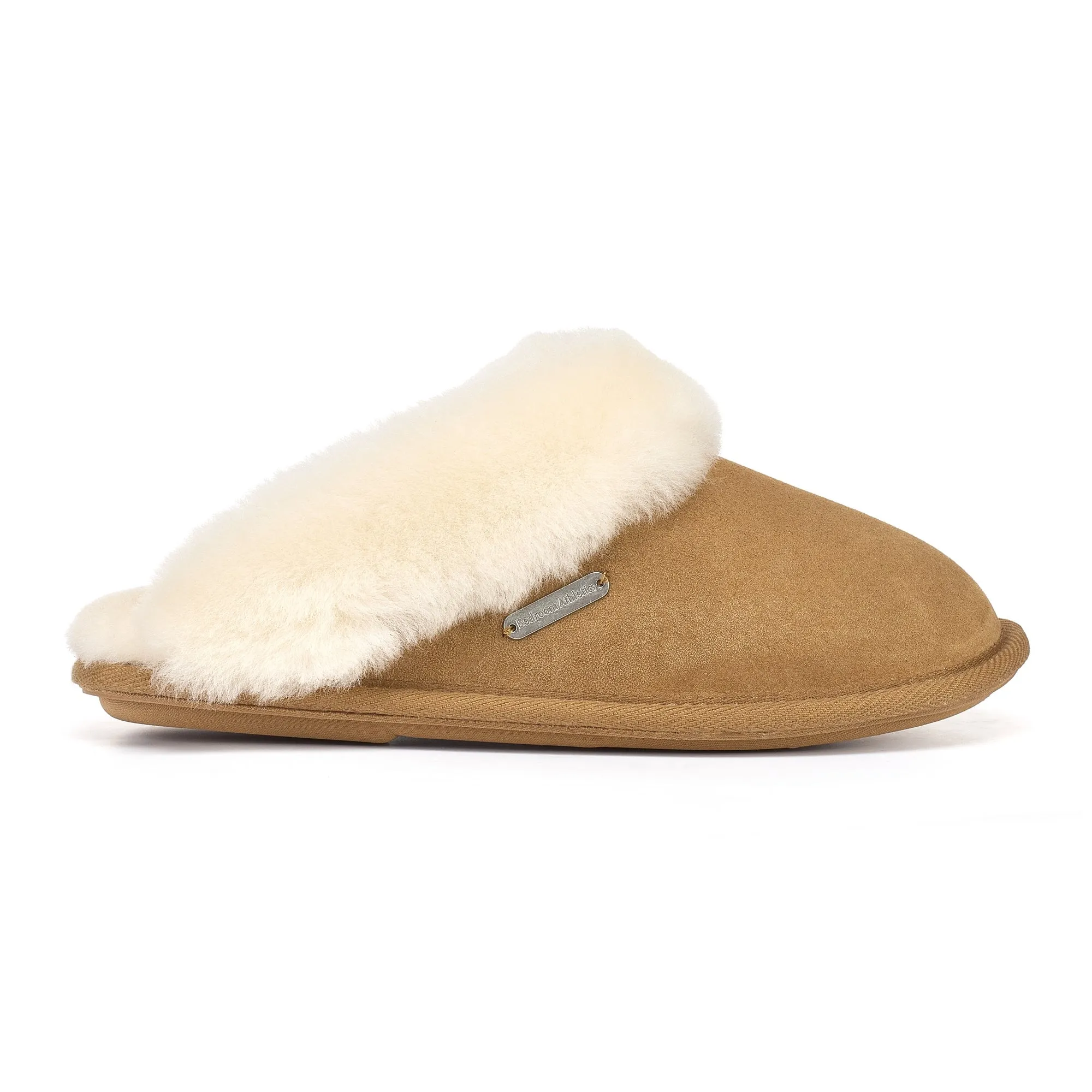 Molly - Double Faced Sheepskin Mule - Chestnut