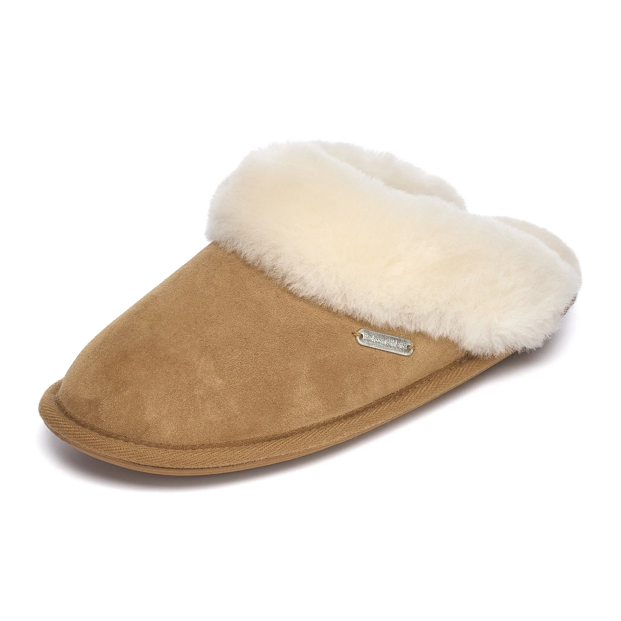 Molly - Double Faced Sheepskin Mule - Chestnut