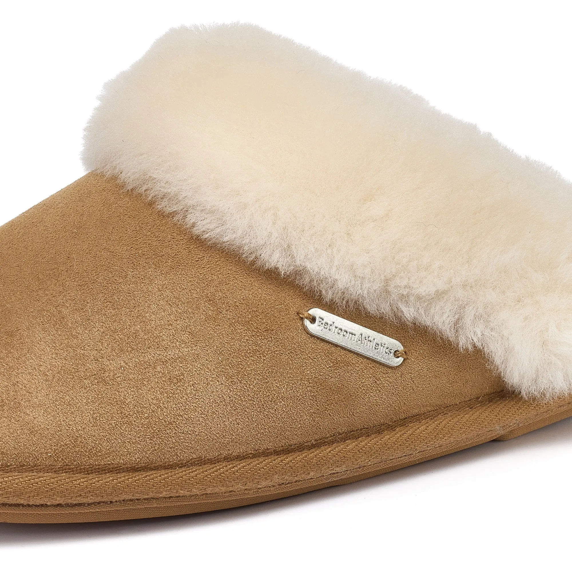 Molly - Double Faced Sheepskin Mule - Chestnut