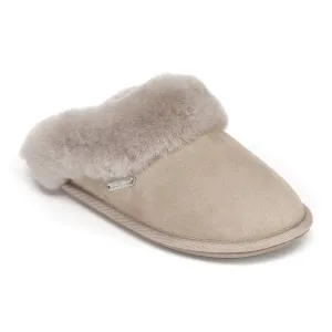 Molly - Double Faced Sheepskin Mule - Taupe