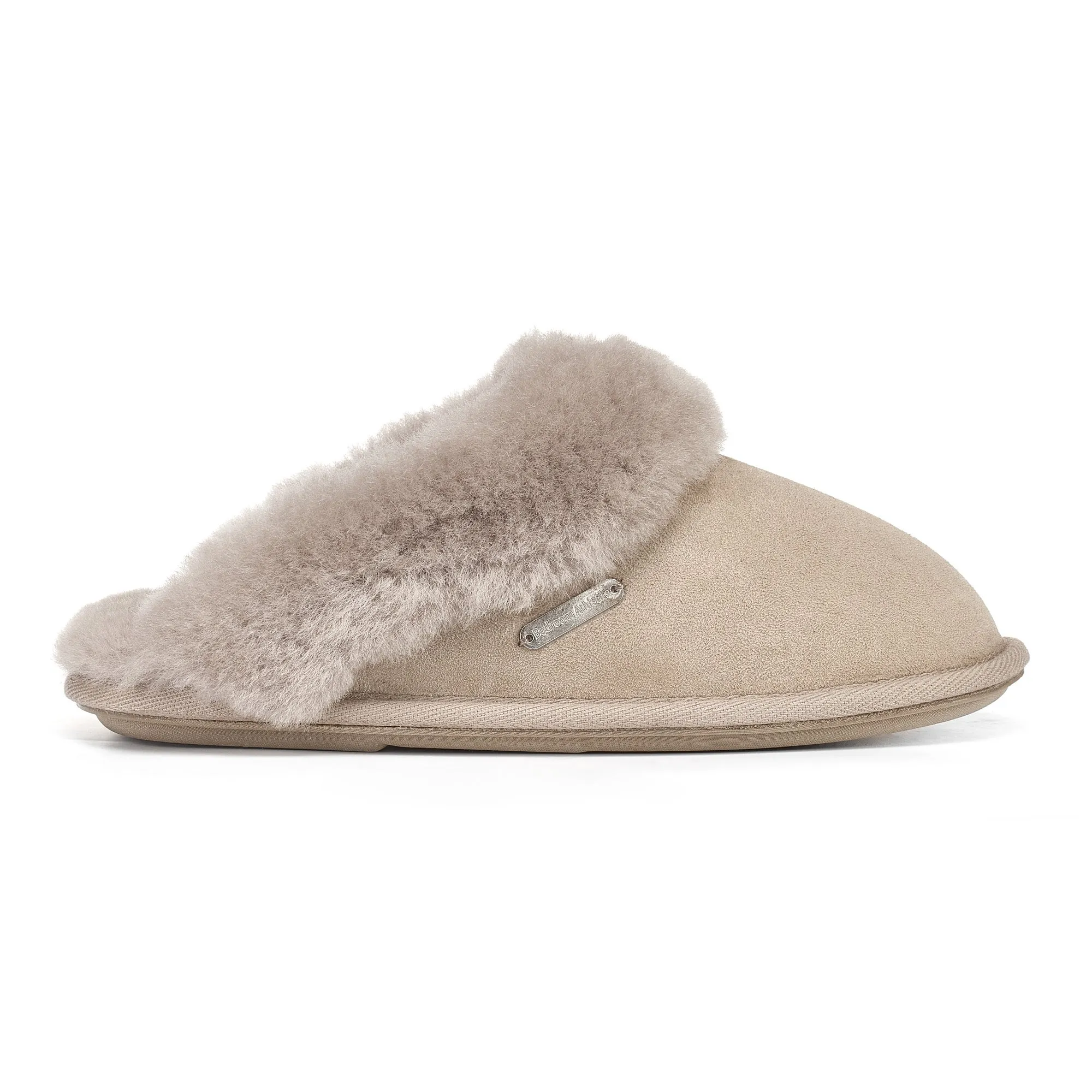 Molly - Double Faced Sheepskin Mule - Taupe