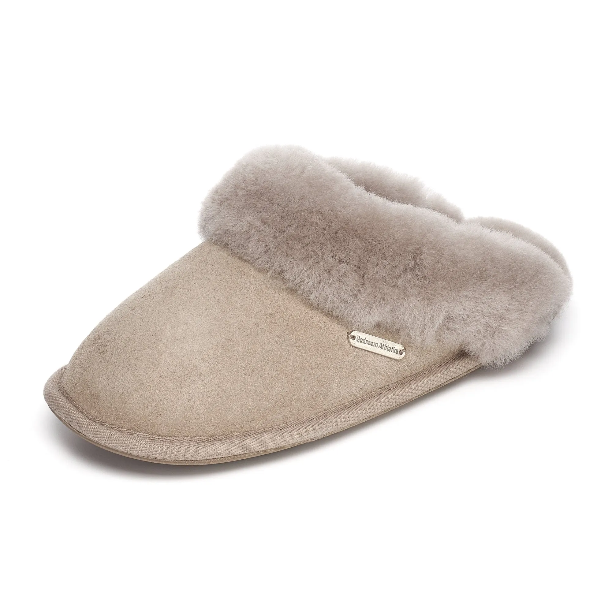 Molly - Double Faced Sheepskin Mule - Taupe