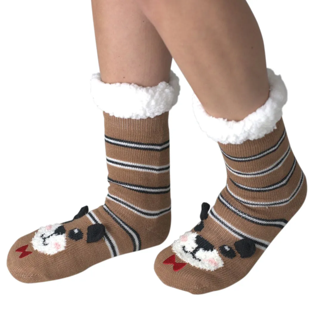 Mr. Bear Slipper Socks