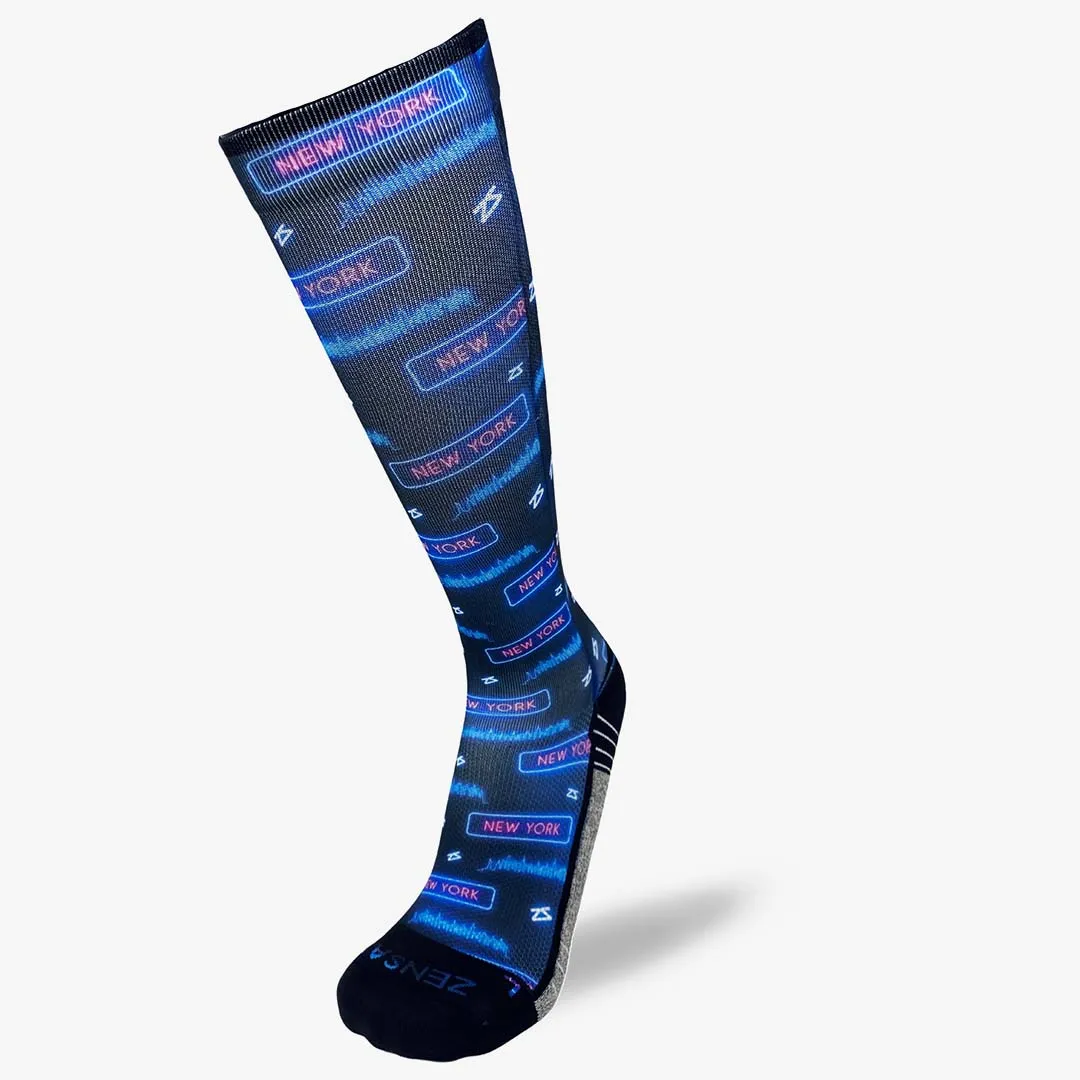 Neon NYC Compression Socks (Knee-High)