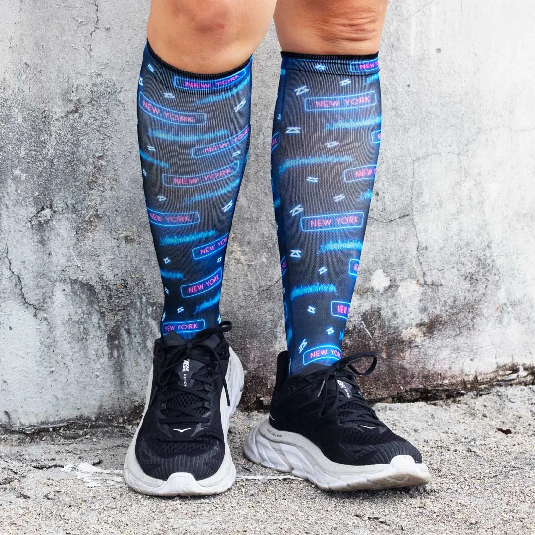 Neon NYC Compression Socks (Knee-High)