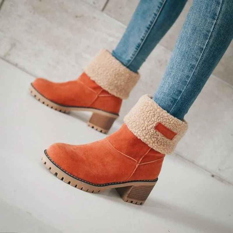 New Women Boots Winter Outdoor Keep Warm