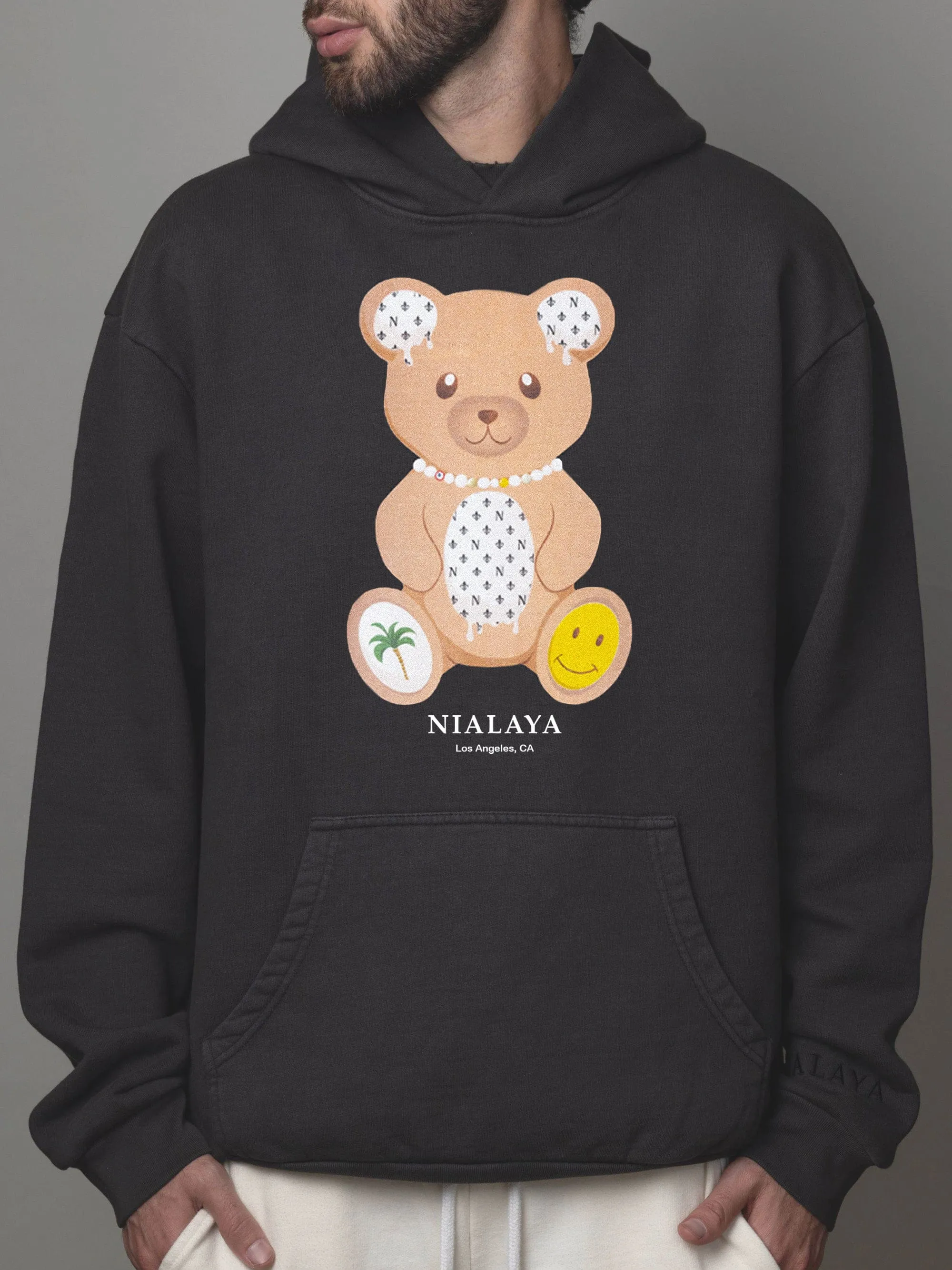 Nialaya LA Happy Bear Hoodie