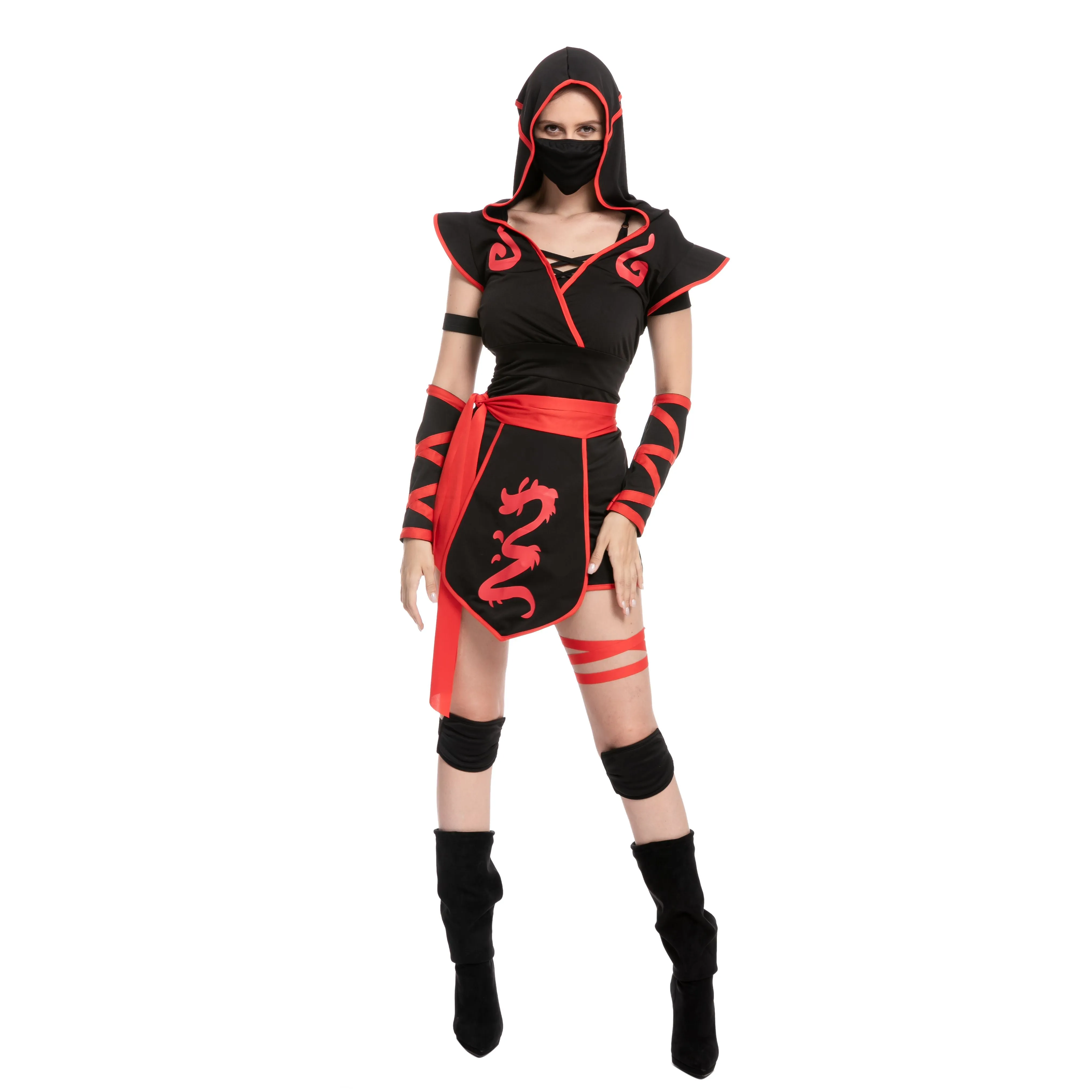 Ninja Short Pants Costume for Women - Adult