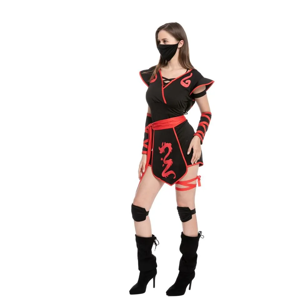 Ninja Short Pants Costume for Women - Adult