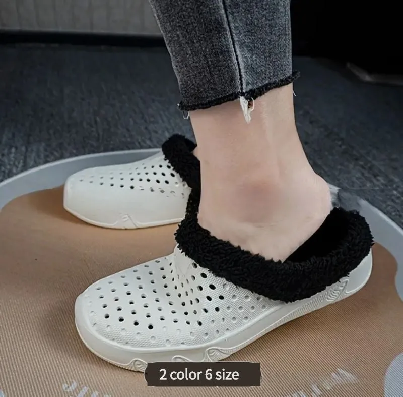 Non-slip Hole Cotton Slippers Crocs- King Stone Brothers and Co™️