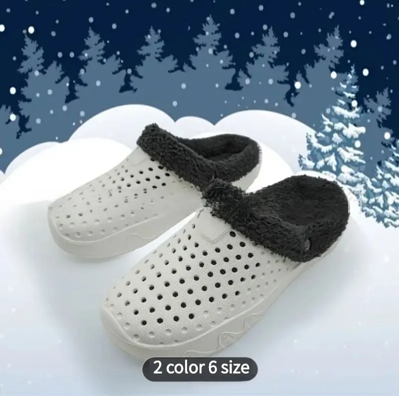 Non-slip Hole Cotton Slippers Crocs- King Stone Brothers and Co™️