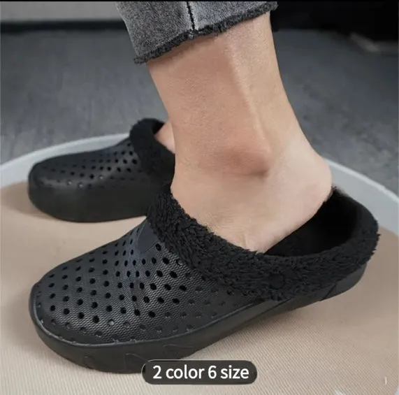 Non-slip Hole Cotton Slippers Crocs- King Stone Brothers and Co™️