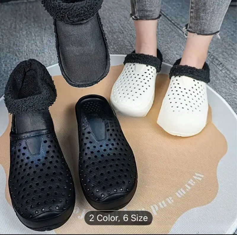 Non-slip Hole Cotton Slippers Crocs- King Stone Brothers and Co™️