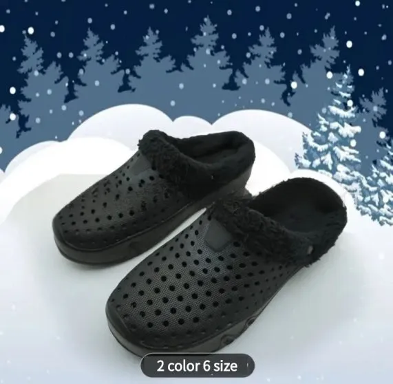 Non-slip Hole Cotton Slippers Crocs- King Stone Brothers and Co™️