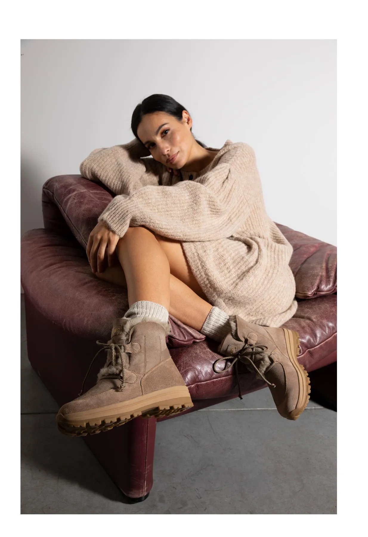 OLANG Bambola Winter Boots in Beige