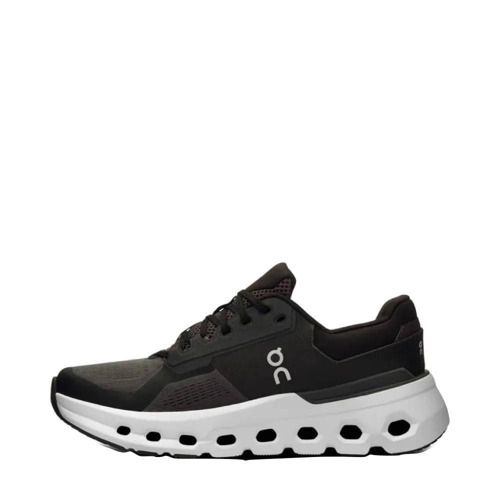 On Women's Cloudrunner 2 WIDE Width Sneaker in Eclipse/Black