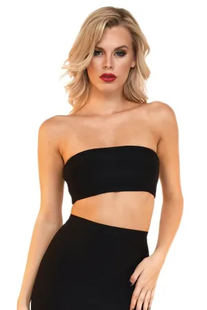 Paris Bandage Bandeau Top - Black