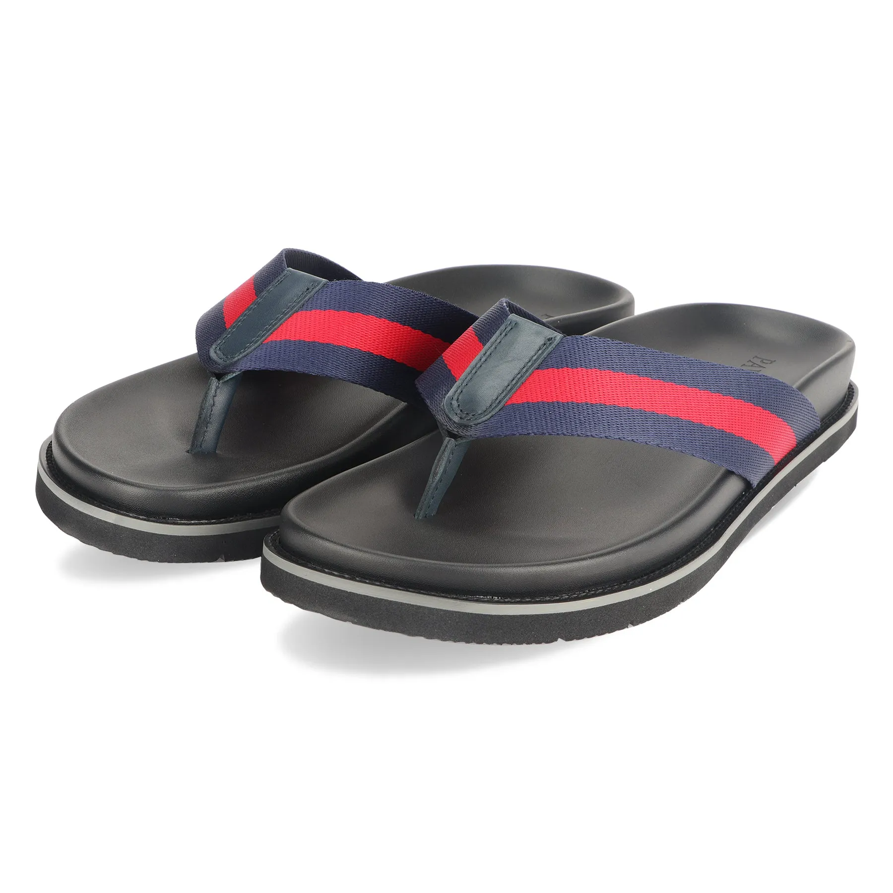 Pavers England stripped webbing toepost sandal