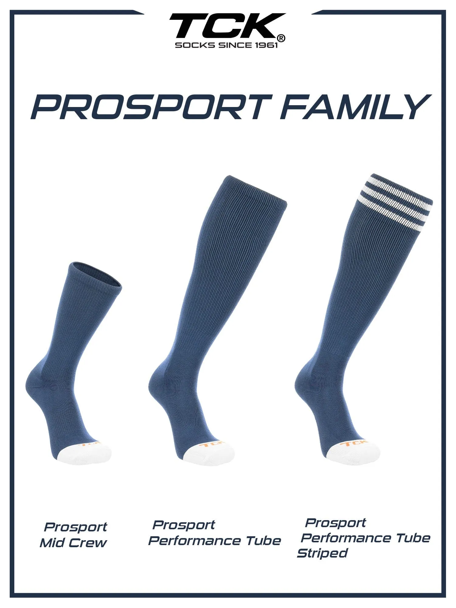 Prosport Crew Socks - Team Colored Crew Socks For All Sports