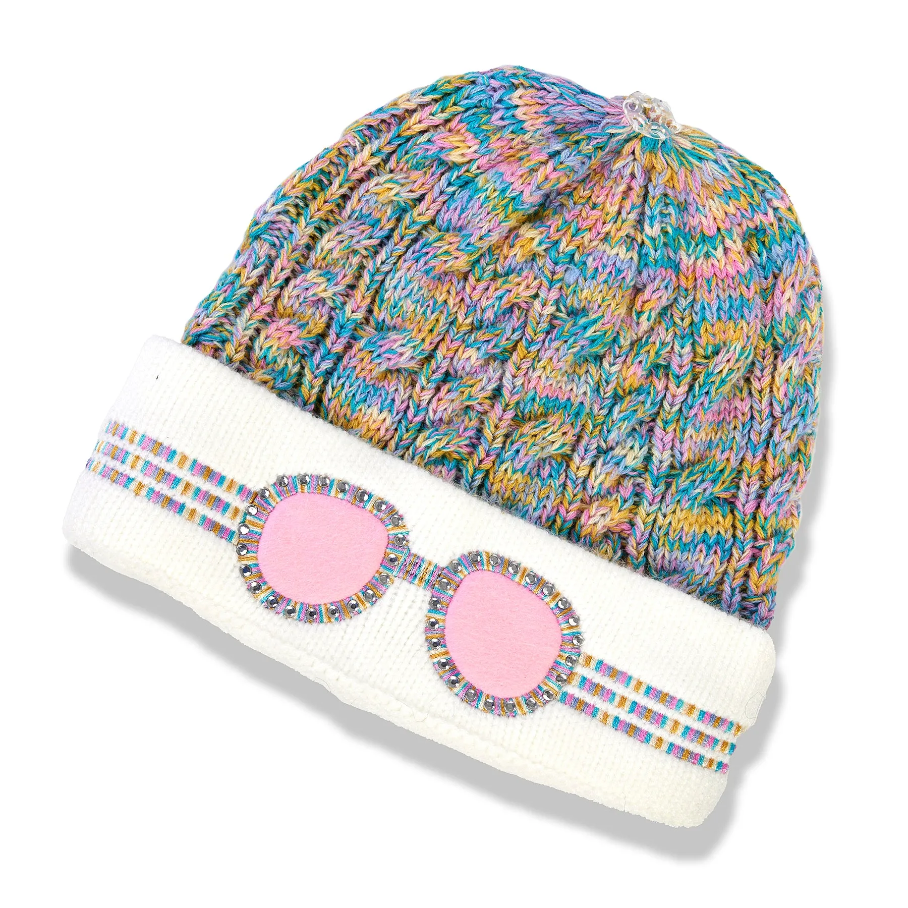 Rainbow Trail Knit Kids' Beanie Hat