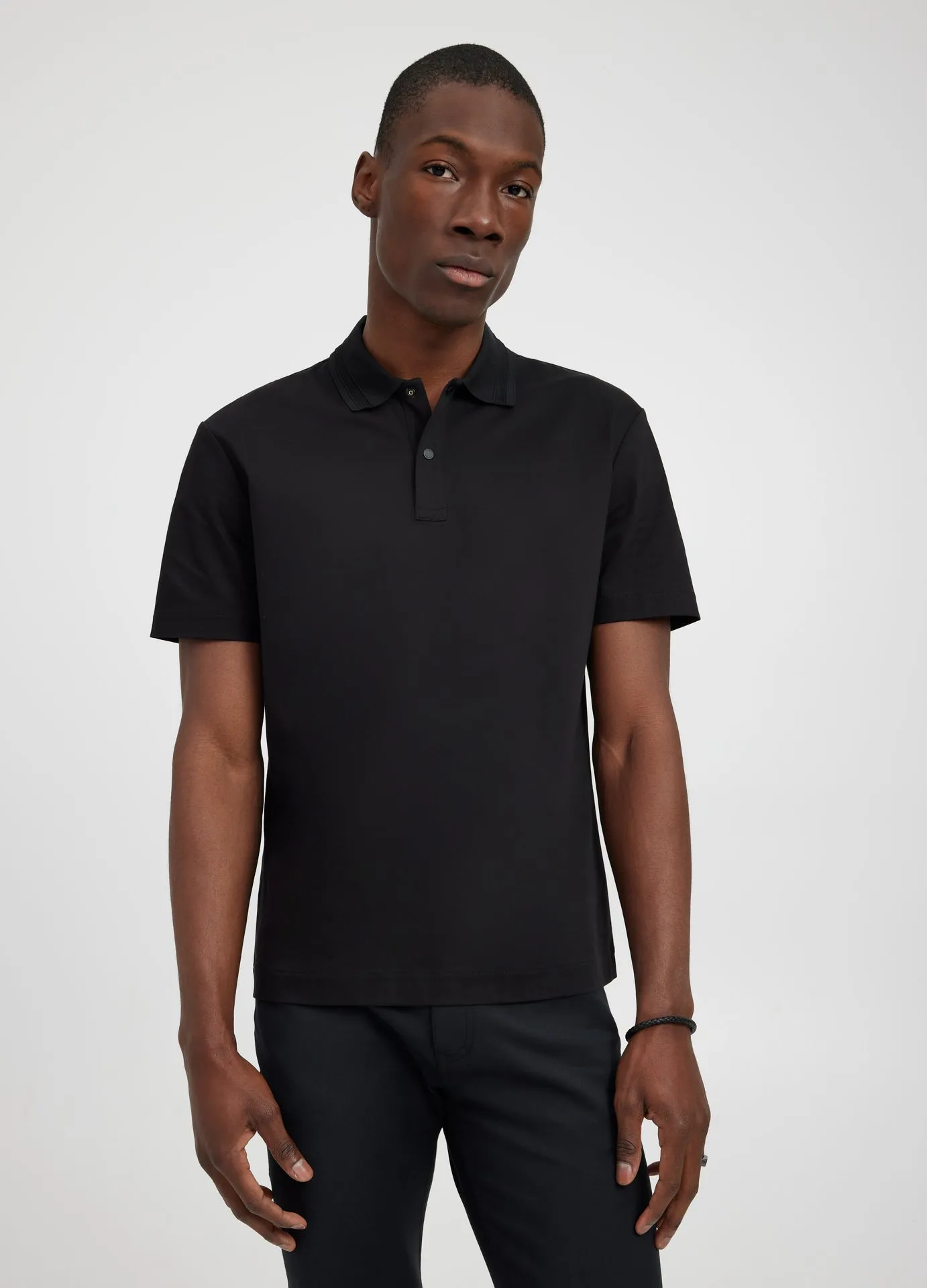 Relaxed Fit Polo Black