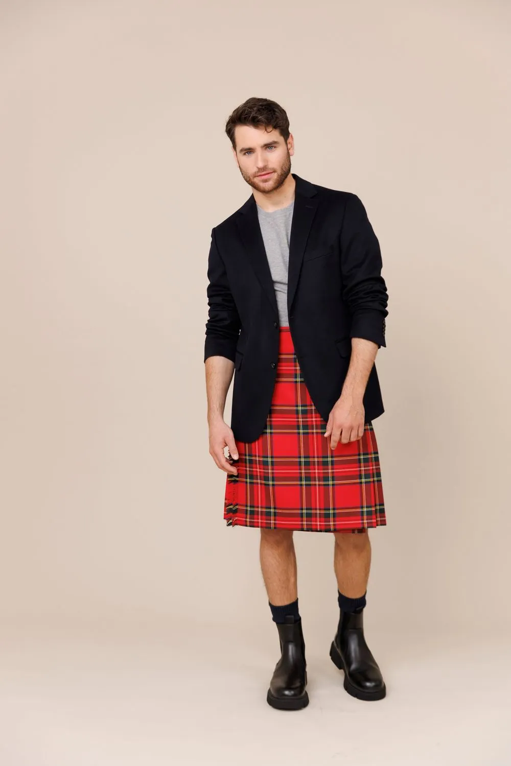 Royal Stewart 100% Worsted Wool Men's Kilt