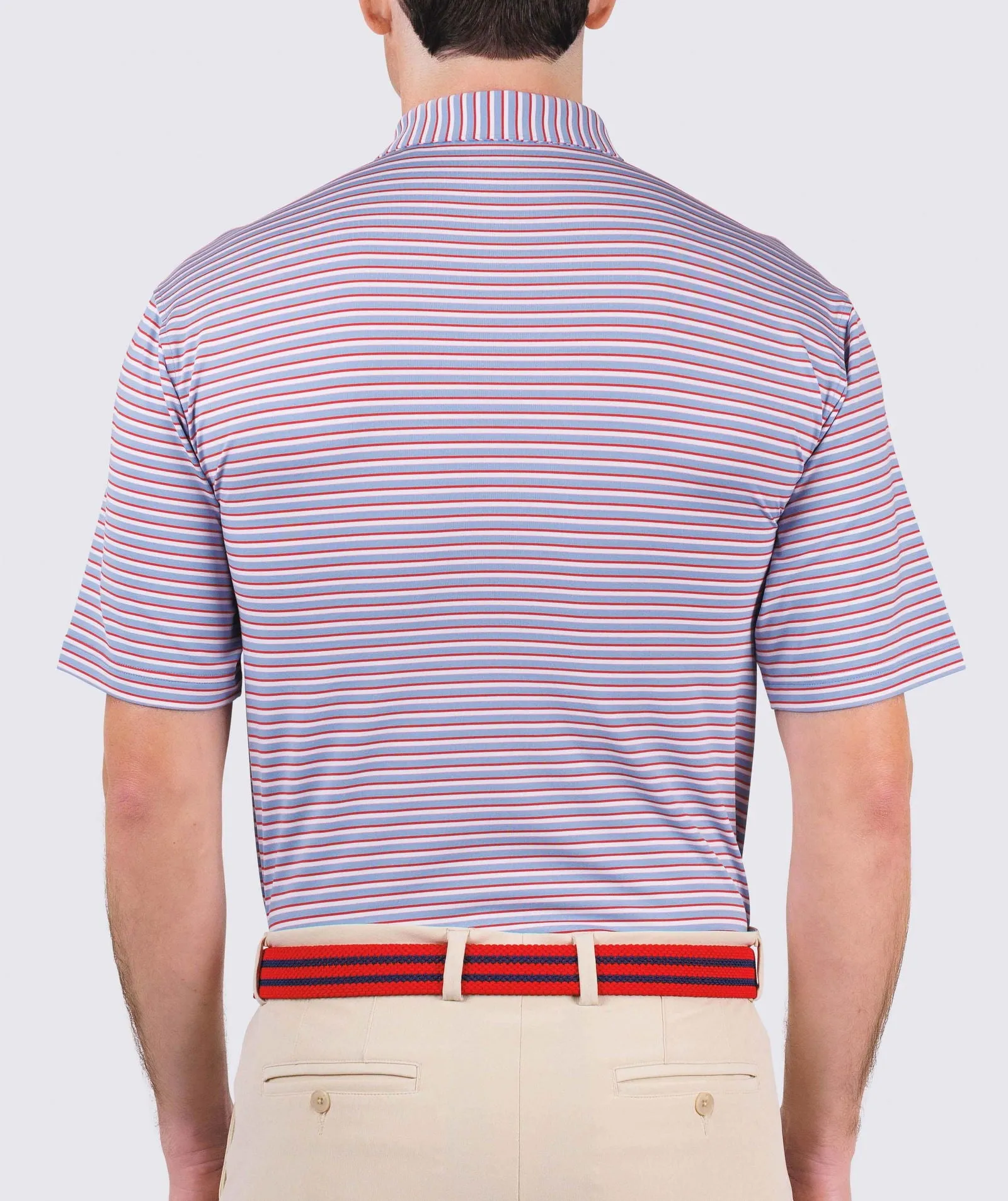 Sherman Stripe Performance Polo - Closeout