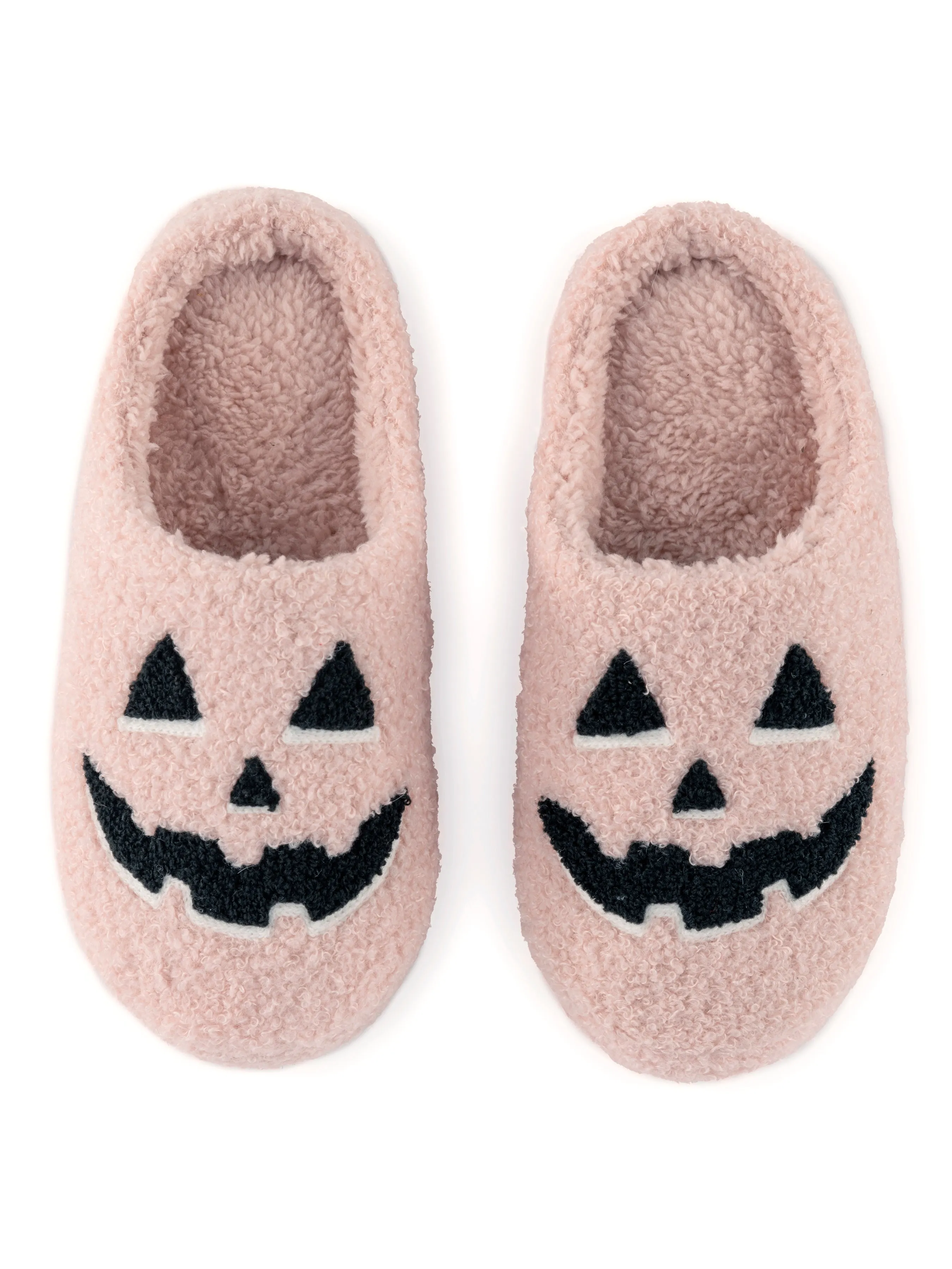 Shiraleah Jack O'Lantern Slippers, Blush