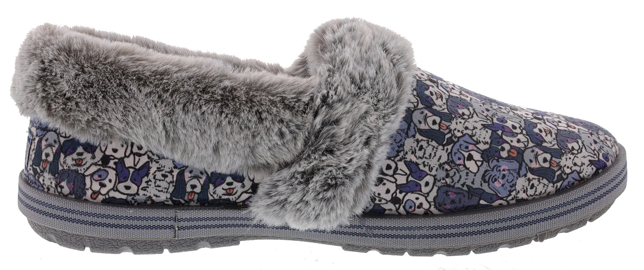 Skechers Bobs Women's Too Cozy Woof Lodge Memory Foam Slippers