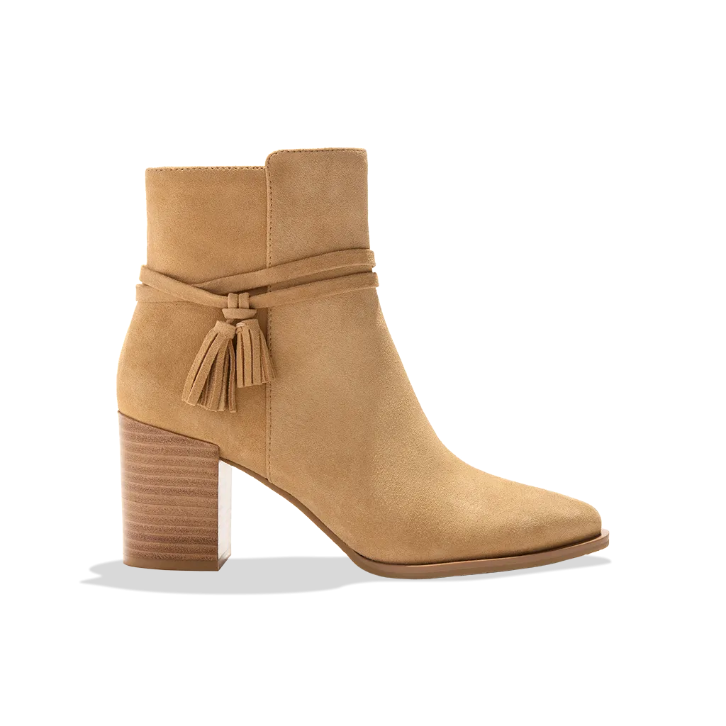 Timber Tassel Suede Bootie