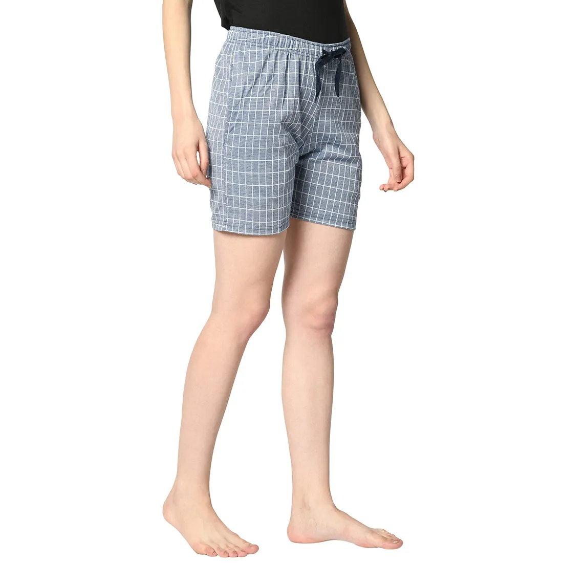 Vimal Jonney Blue Shorts For Women's