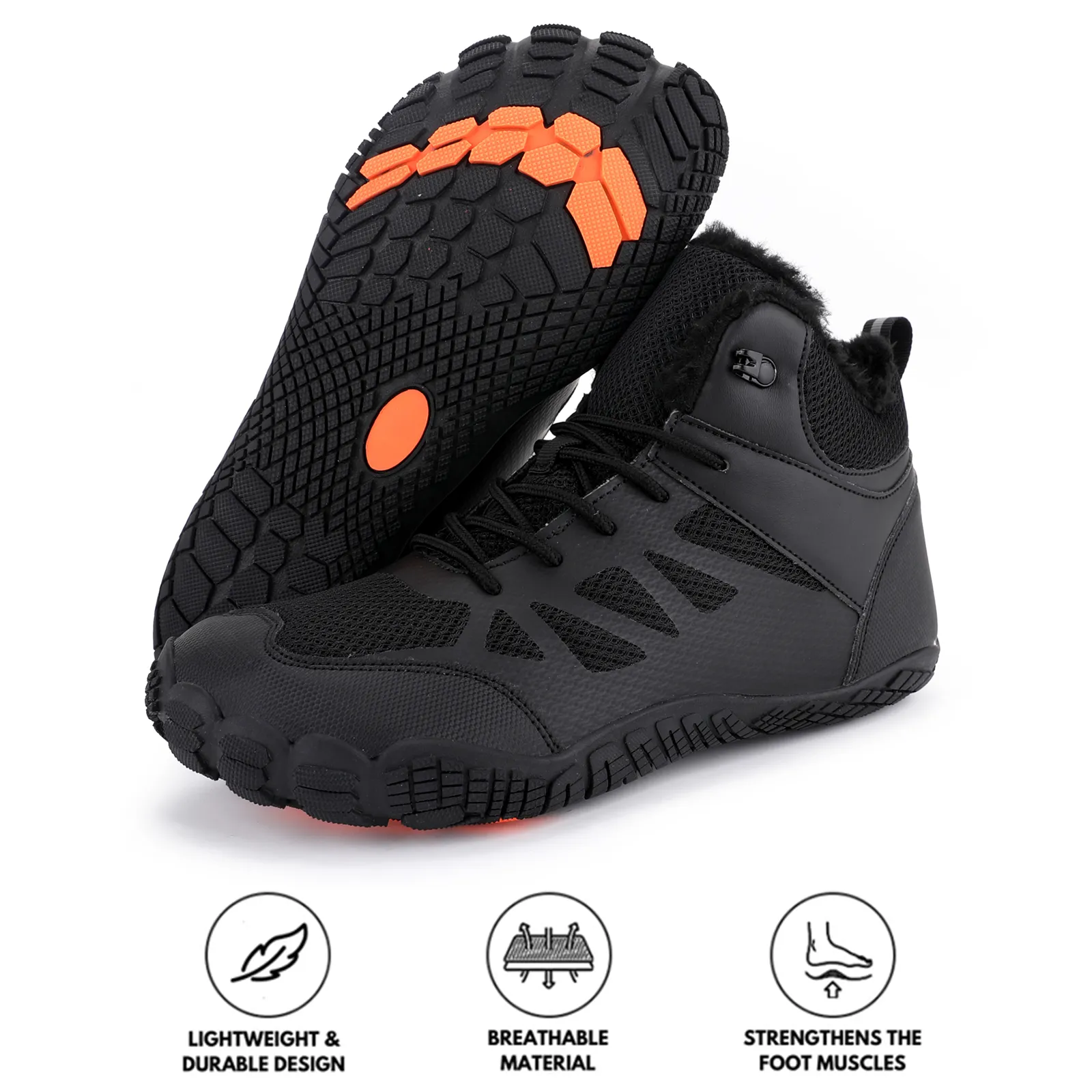 Winter Outdoor Breathable Lightweight Warm Mountaineering Snow Boots Non-slip Winter Barefoot Shoe (Unisex)