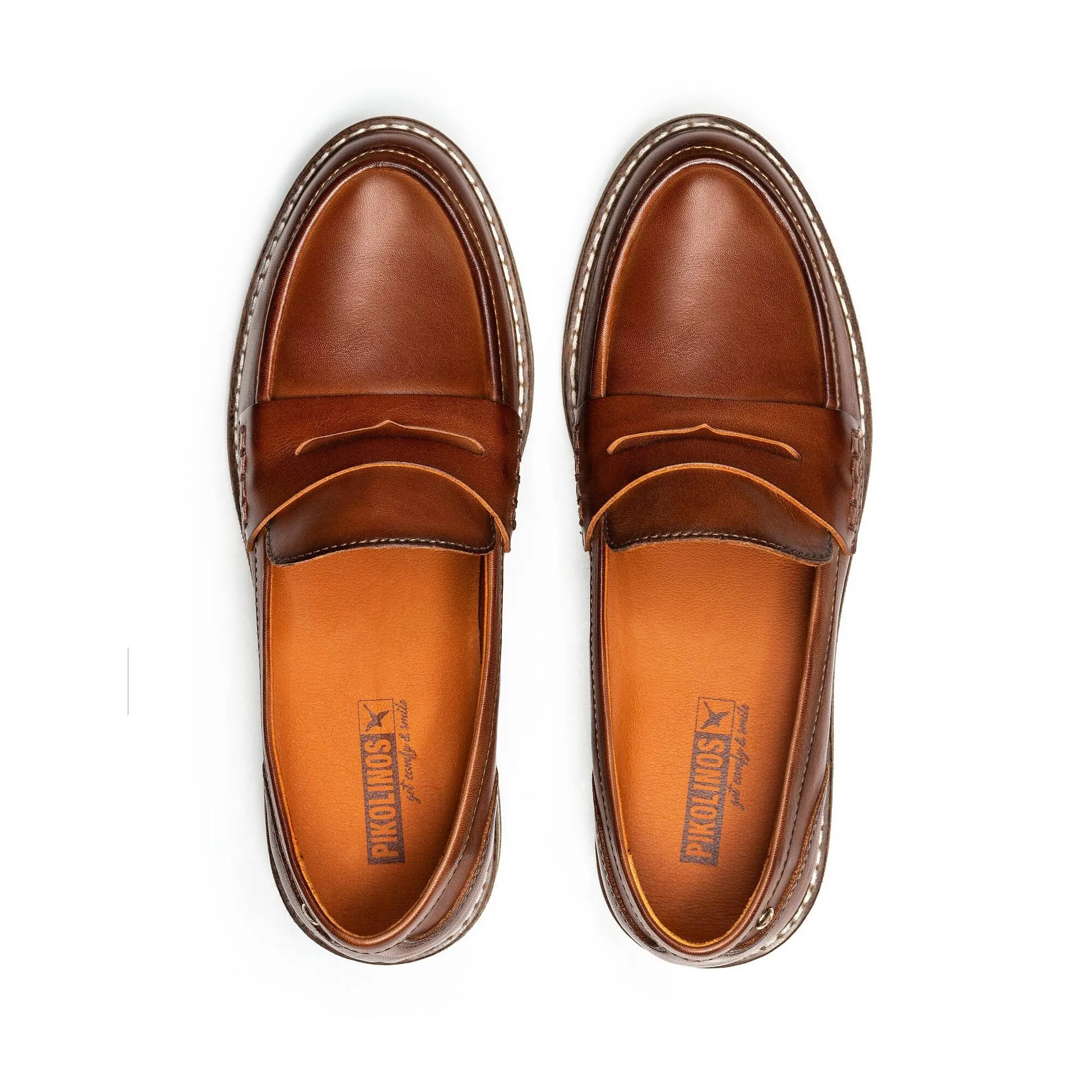 Women's Pikolinos Aldaya Loafers Color: Cuero