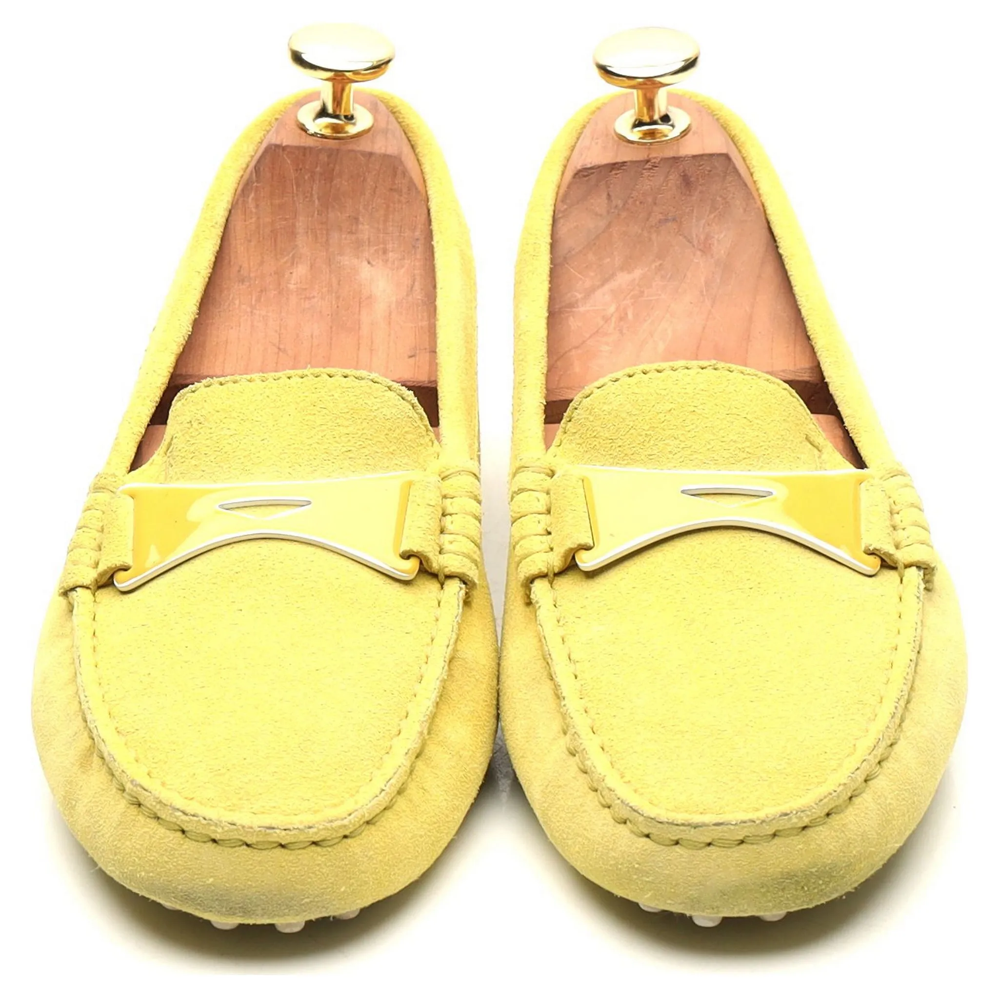 Women's Yellow Suede Driving Loafers UK 3 EU 36