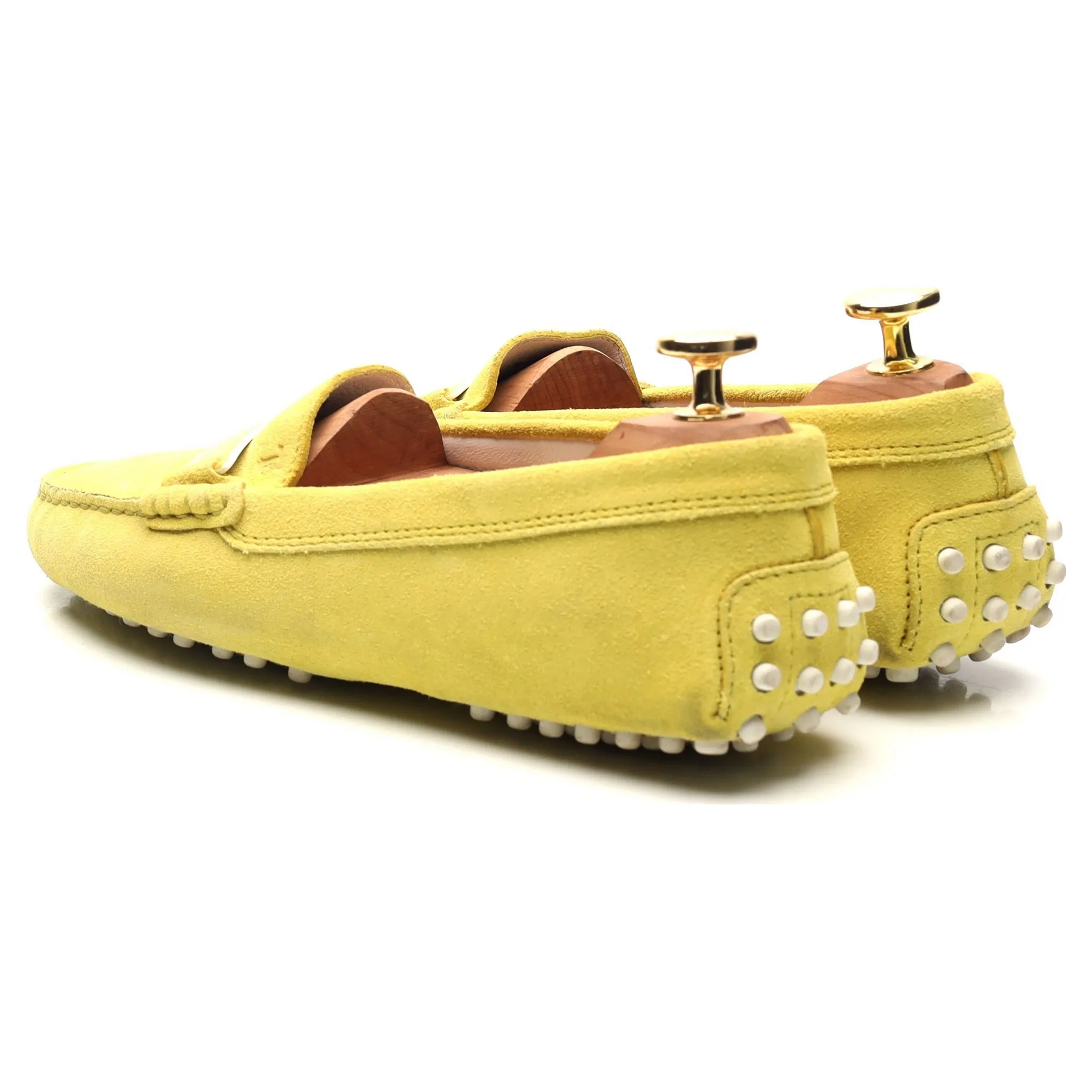 Women's Yellow Suede Driving Loafers UK 3 EU 36